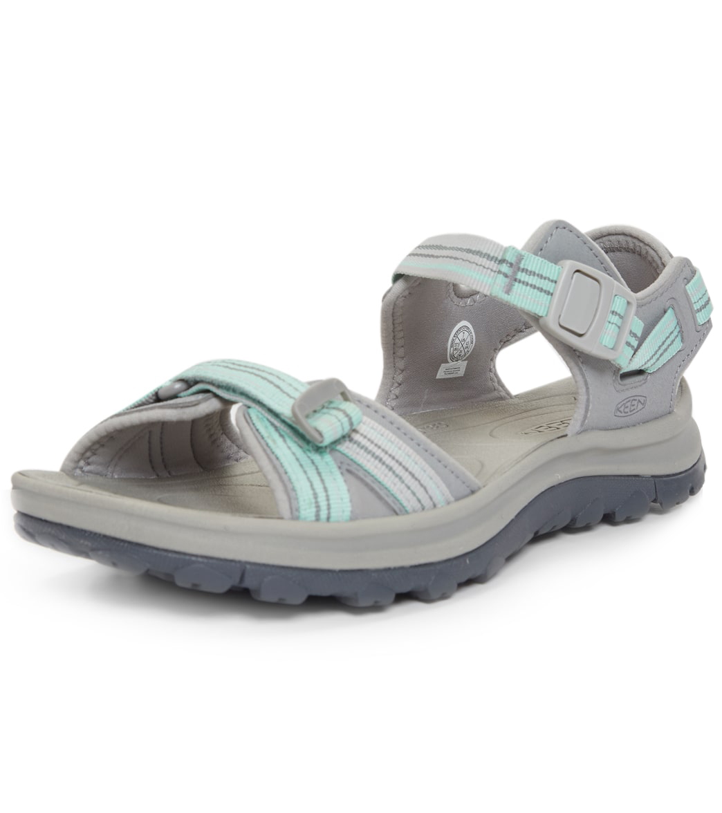 Keen Women's Terradora Ii Open Toe Sandals - Light Gray/Ocean Wave 6 - Swimoutlet.com