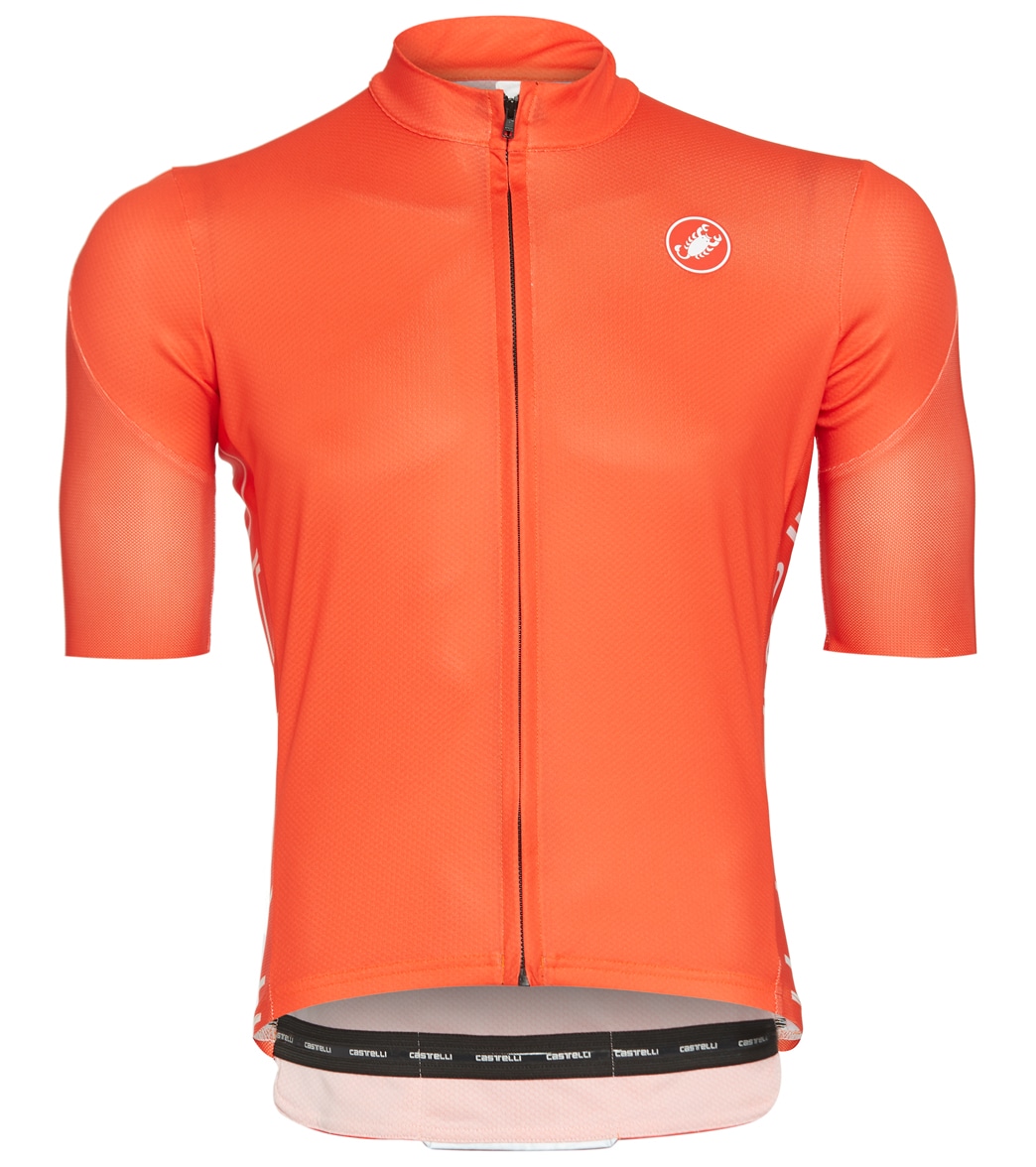 Castelli Men's Entrata V Cycling Jersey - Fiery Red 2Xl - Swimoutlet.com