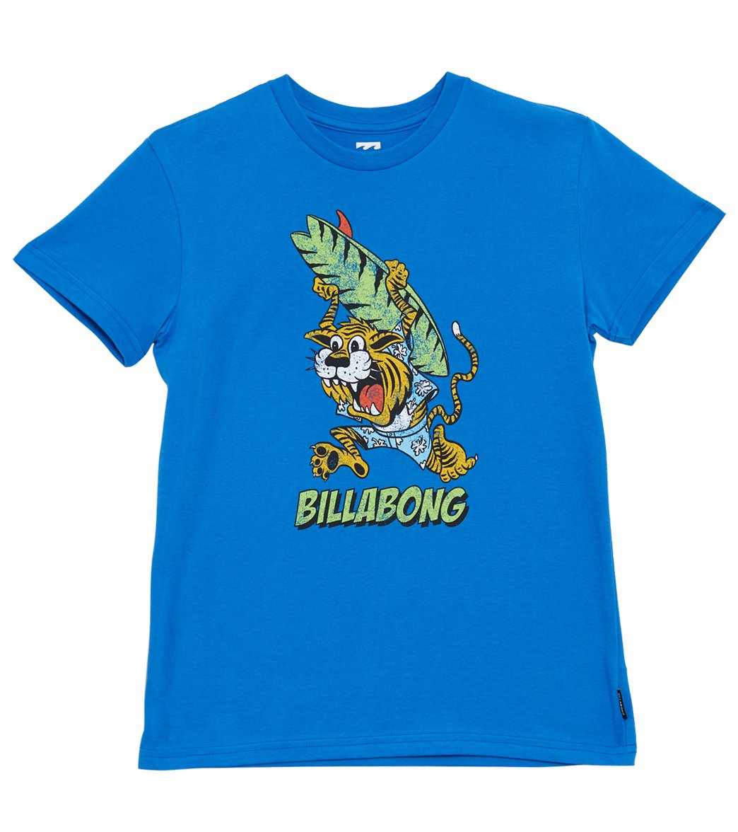 Billabong Boys' Tigey T-Shirt Big Kid - Royal Large Cotton - Swimoutlet.com