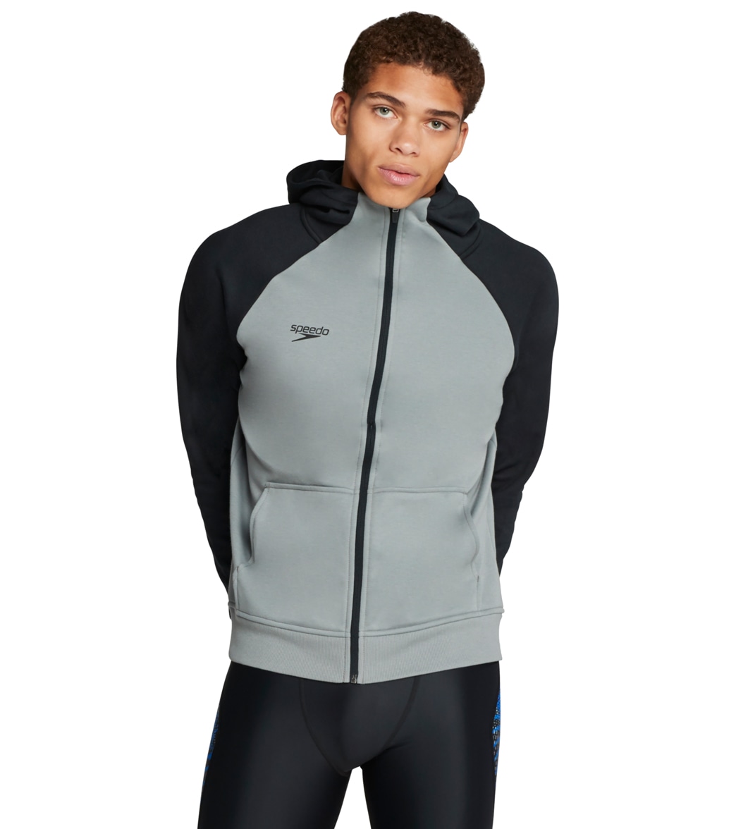 Speedo men's team jacket - monument 2xl cotton/polyester - swimoutlet.com