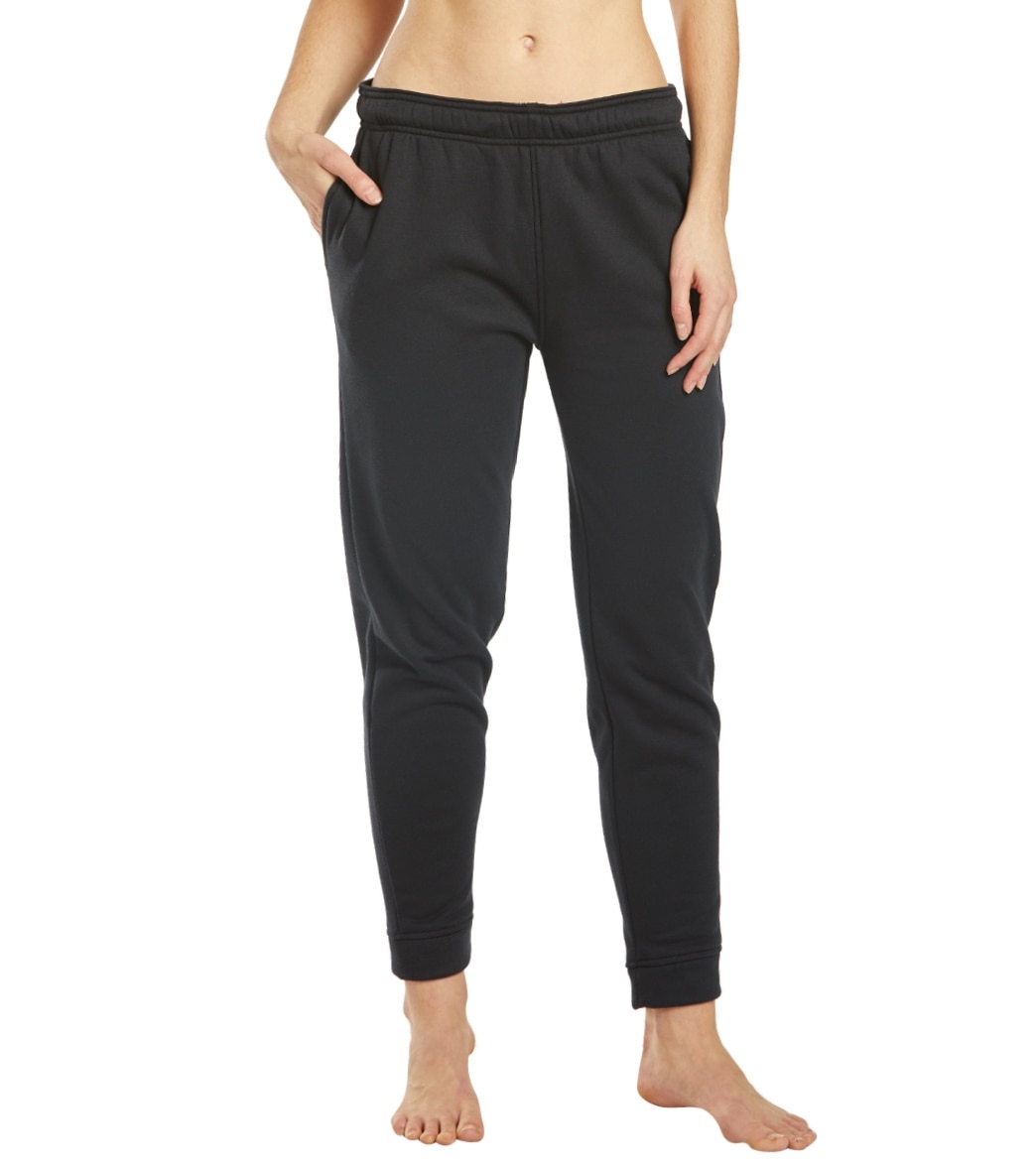Speedo Women's Team Pants - Black Xs Size X-Small Cotton/Polyester - Swimoutlet.com