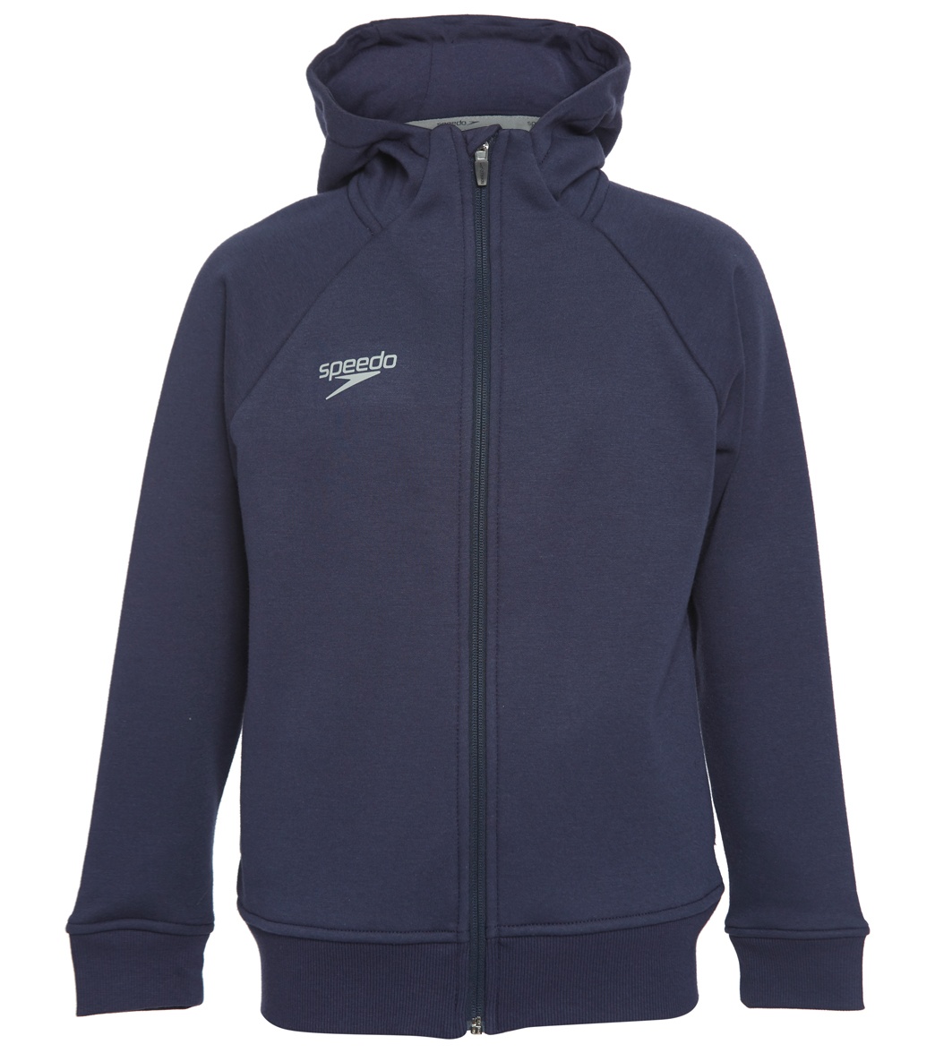 Speedo Youth Team Jacket - Navy Large Size Large Cotton/Polyester - Swimoutlet.com