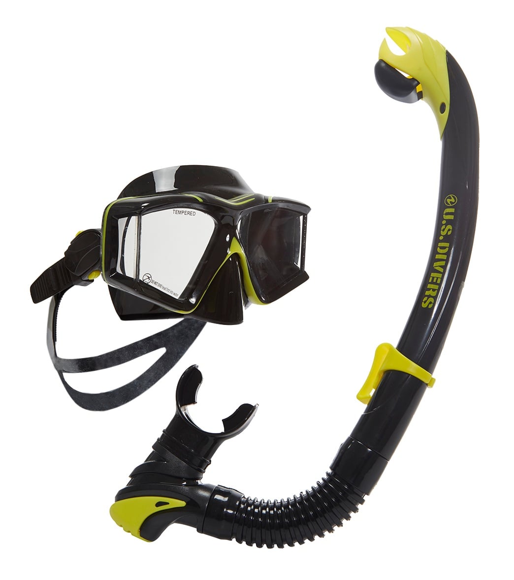 U.S. Divers Sideview II LX / Astros LX Mask and Snorkel Set at