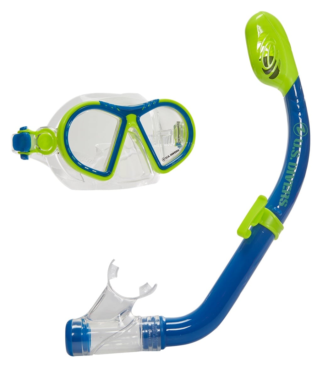 U.s. Divers Toucan Pc Jr / Keiki Dx Snorkel Set Ages 6+ - Bright Yellow/Blue - Swimoutlet.com