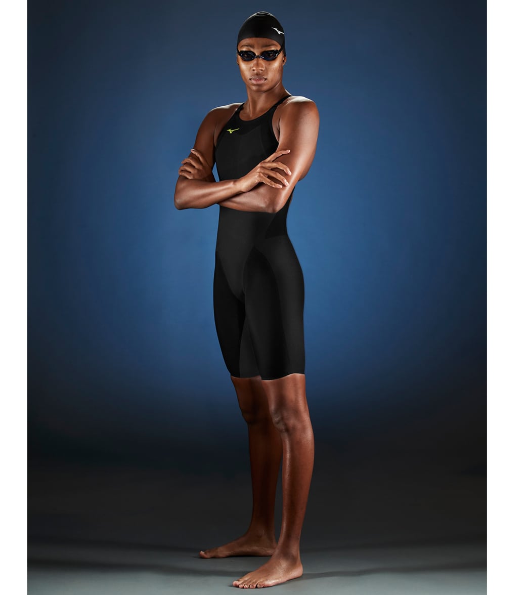 Mizuno Women's Gx-Sonic V Sprinter Tech Suit Swimsuit - Black Small - Swimoutlet.com