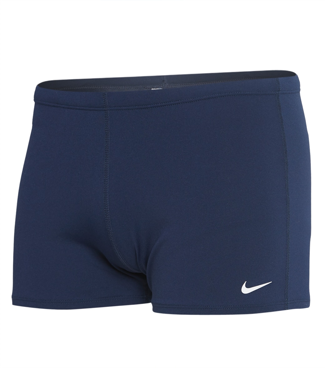 Nike Men's Hydrastrong Square Leg Swimsuit - Midnight Navy 40 Polyester - Swimoutlet.com