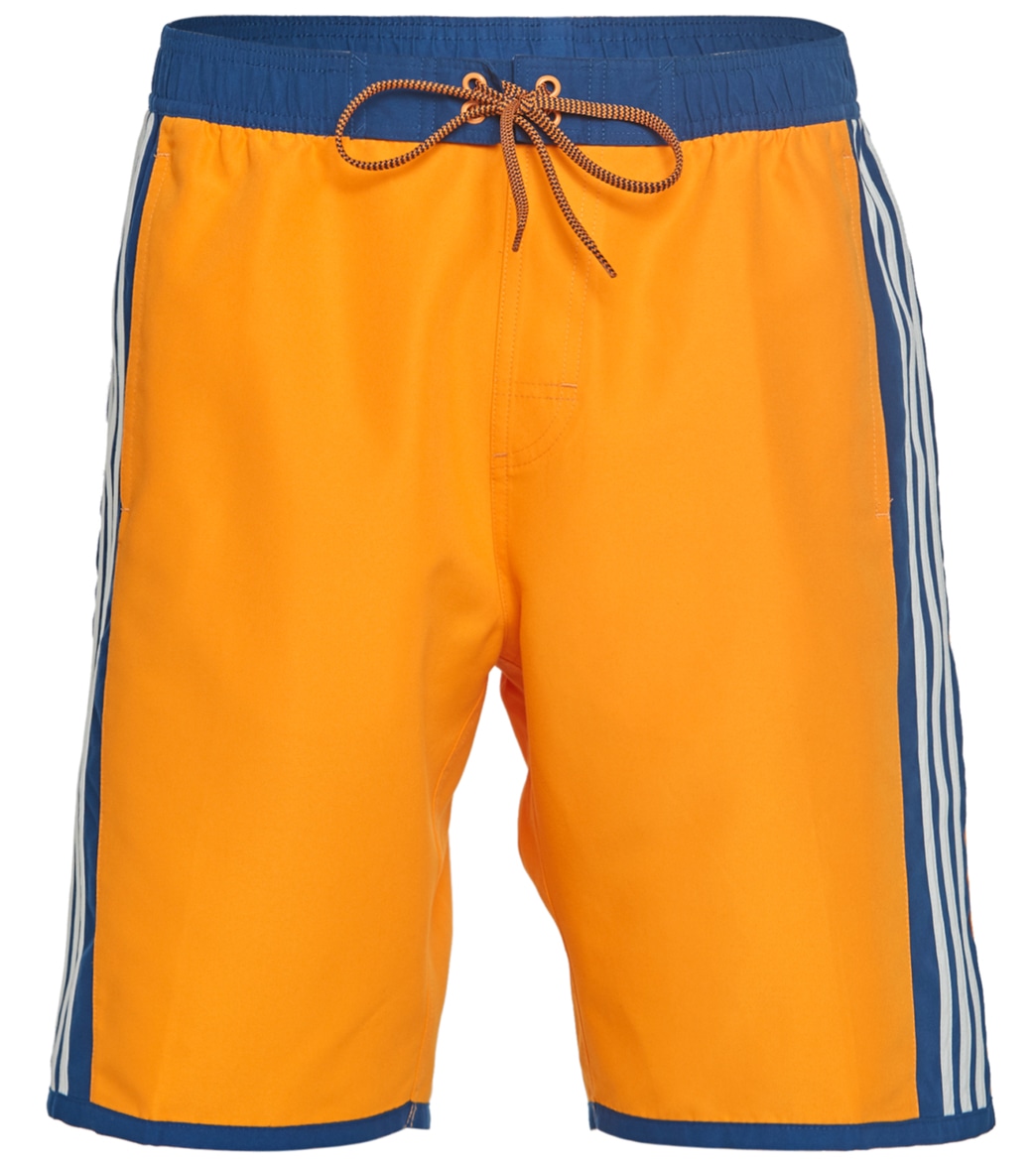 Adidas Men's 20 Hoopshot Volley Shorts - Orange Small - Swimoutlet.com