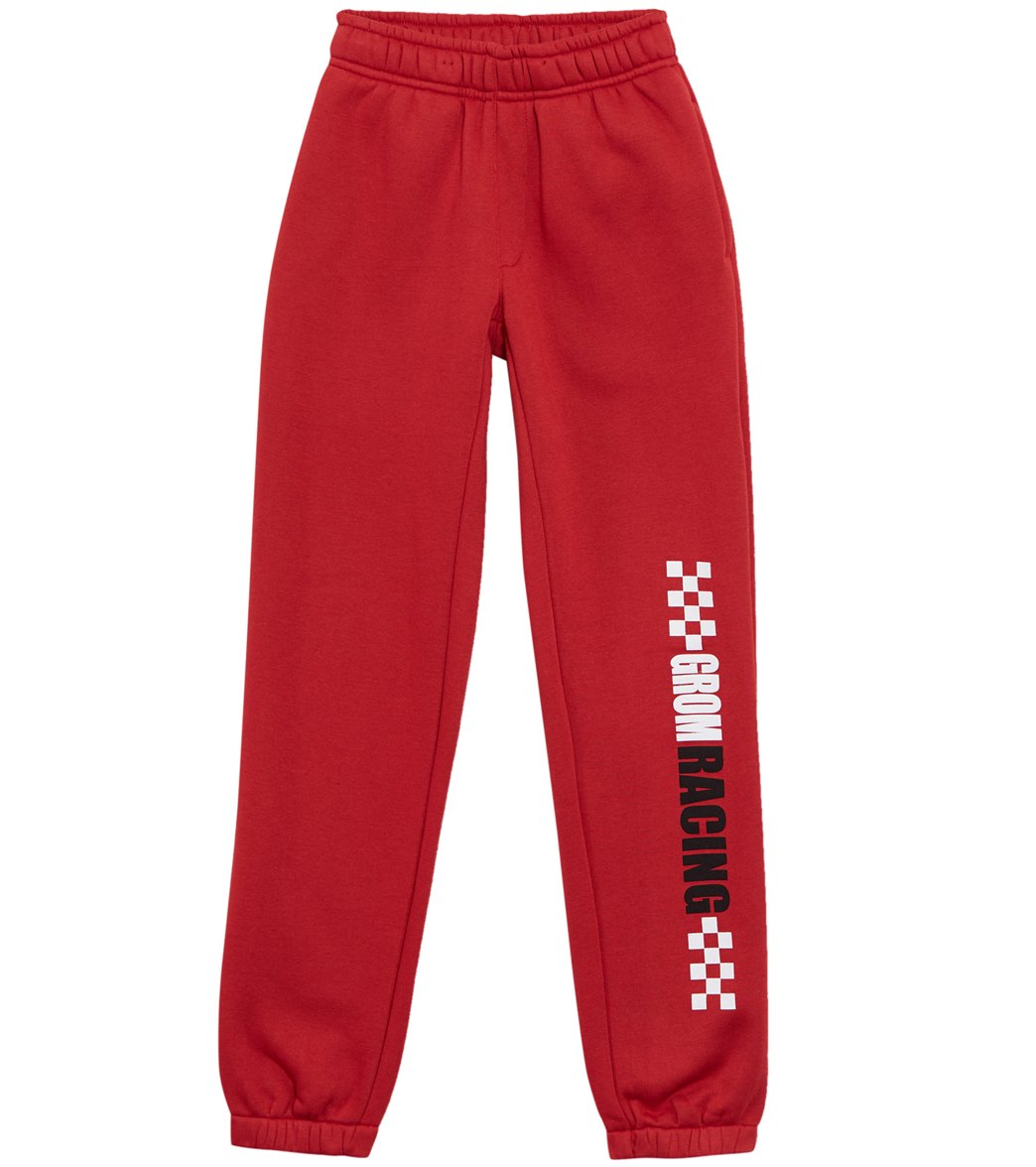 Grom Boys' Heavy Duty Sweatpant - Red Large 10/12 Cotton/Polyester - Swimoutlet.com