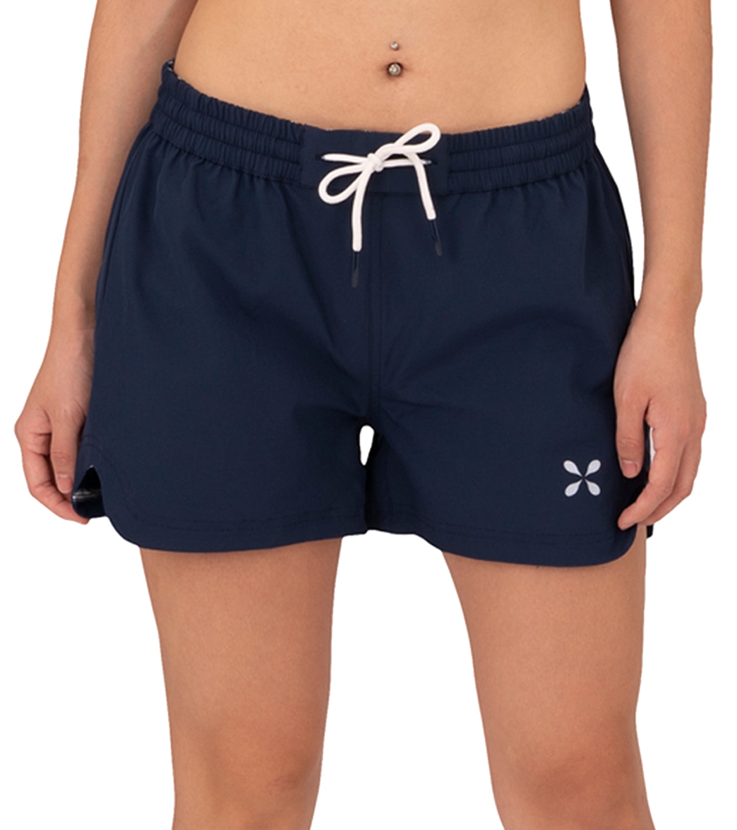 Level Six Women's Switched Reversible Short - Navy 6 - Swimoutlet.com