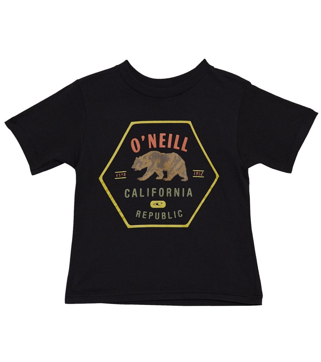 O'neill Boys' Cali Bear Tee Shirt /Little/Big Kid - Black 2T Cotton - Swimoutlet.com