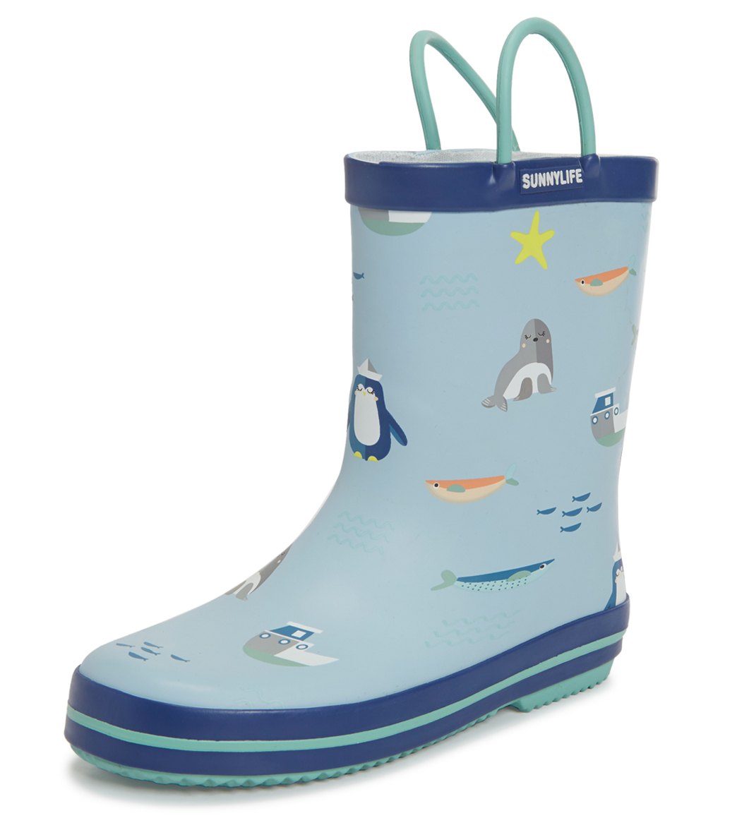 Sunnylife Kids Rainboot - Explorer Blue 5 To 6 Year Old - Swimoutlet.com