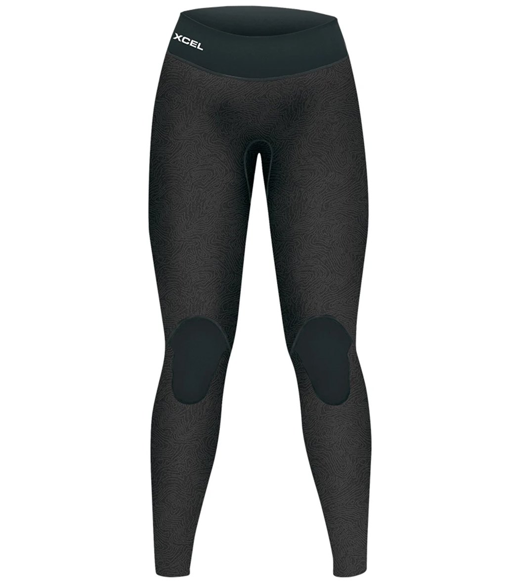 Xcel Women's Ocean Ramsey Axis 3Mm Swim Leggings - Black Mapping/Black Large - Swimoutlet.com