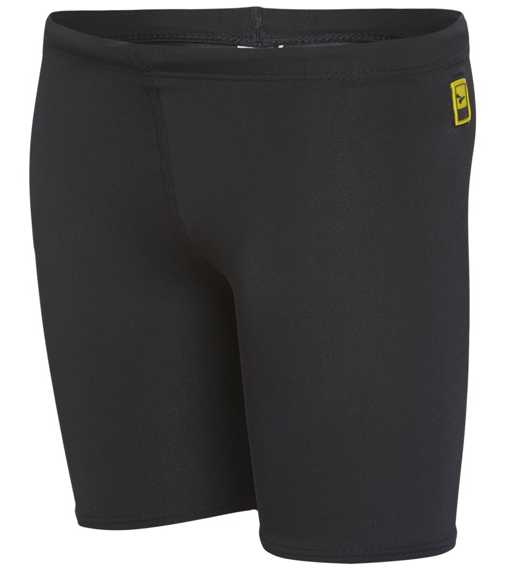 Finis Boys' Solid Jammer Swimsuit - Black 18 - Swimoutlet.com