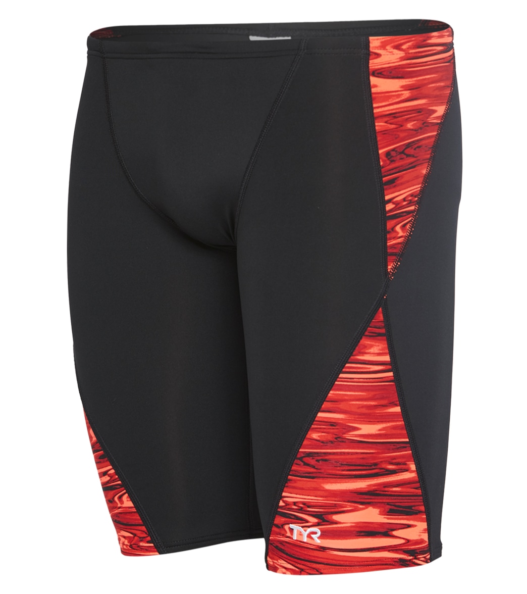 TYR men's hydra blade jammer swimsuit - red 26 - swimoutlet.com