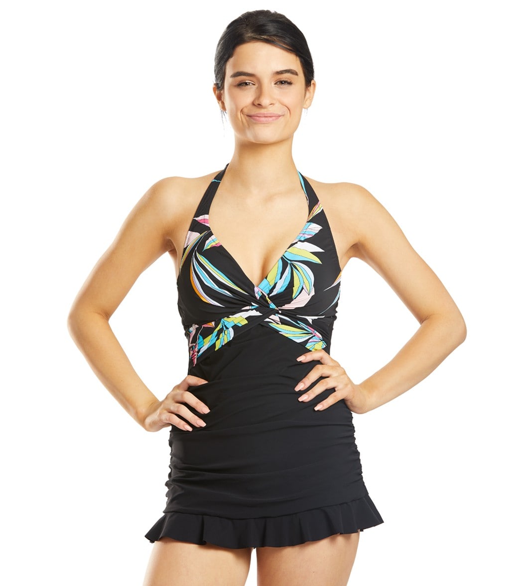 halter neck swimdress