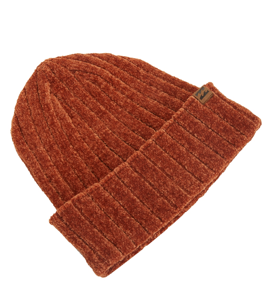 Billabong Warm Up Chenille Beanie - Sweet Chocolate One Size - Swimoutlet.com