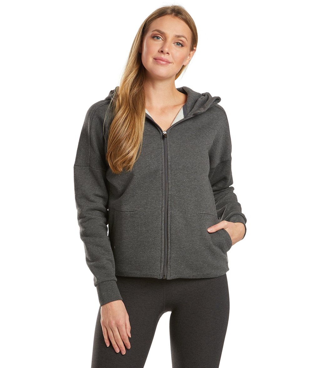 Mpg Women's Cozy Up Hoodie - Heather Charcoal Large Size Large Cotton/Polyester - Swimoutlet.com