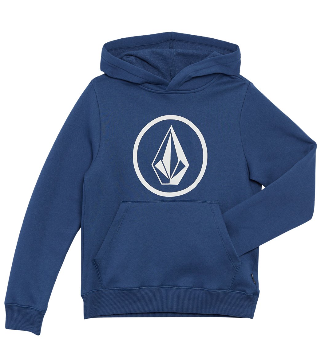 Volcom Boys' Stone Pullover Hoodie /Little/Big Kid - Smokey Blue 2T Cotton/Polyester - Swimoutlet.com