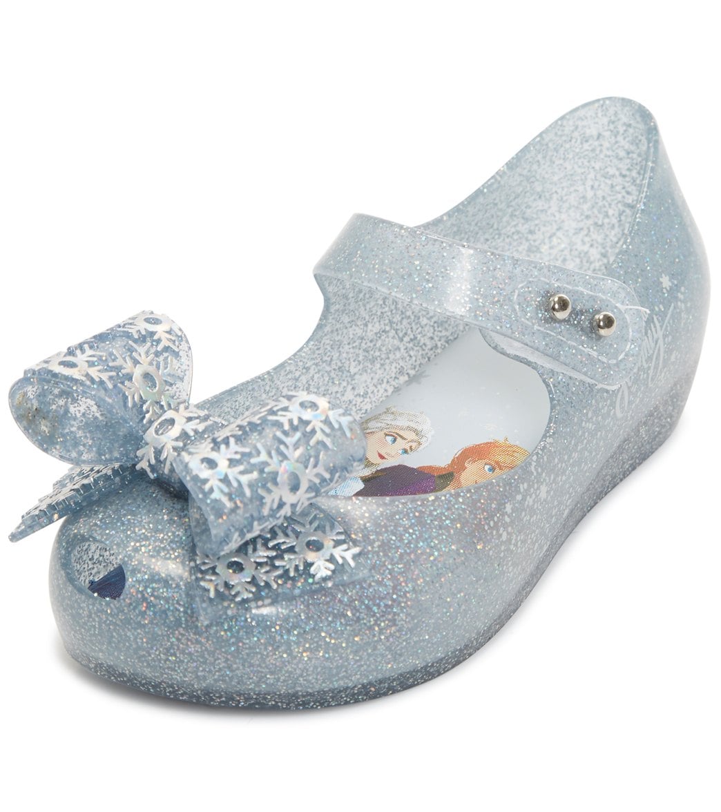 Mel By Melissa Mini Frozen Mary Jane Shoes - Silver Glitter 5 - Swimoutlet.com