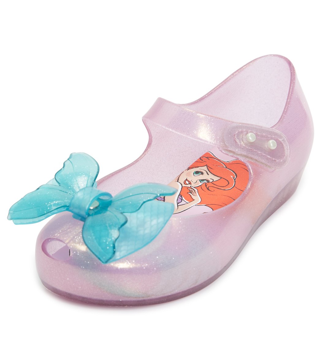 Mel By Melissa Mini Little Mermaid Mary Jane Shoes - Pink Blue 5 - Swimoutlet.com