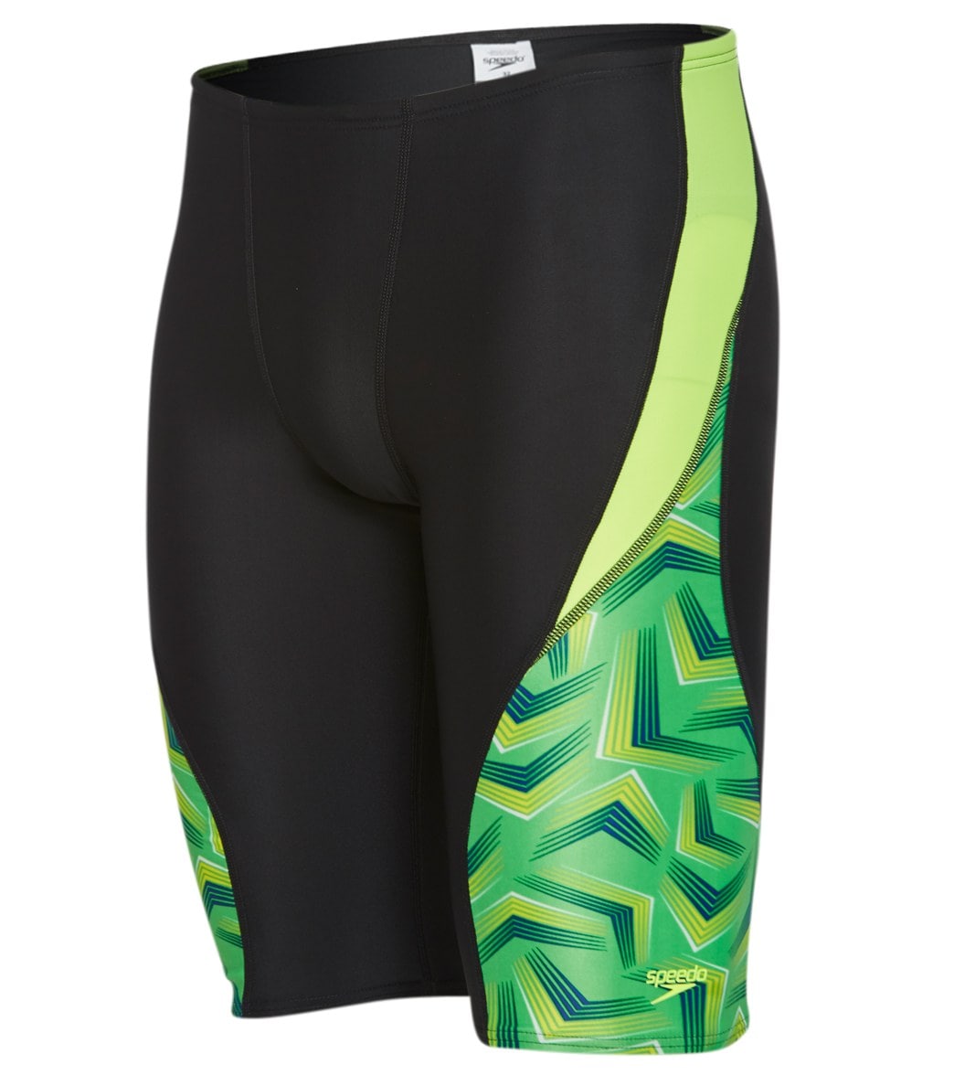 Speedo Men's Play The Angles Jammer Swimsuit at SwimOutlet.com