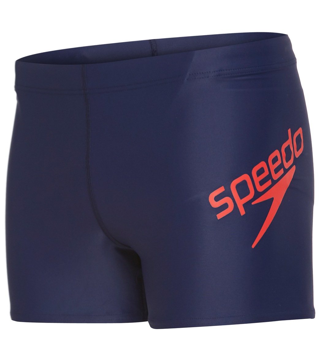 Speedo Men's Logo Square Leg Swimsuit at