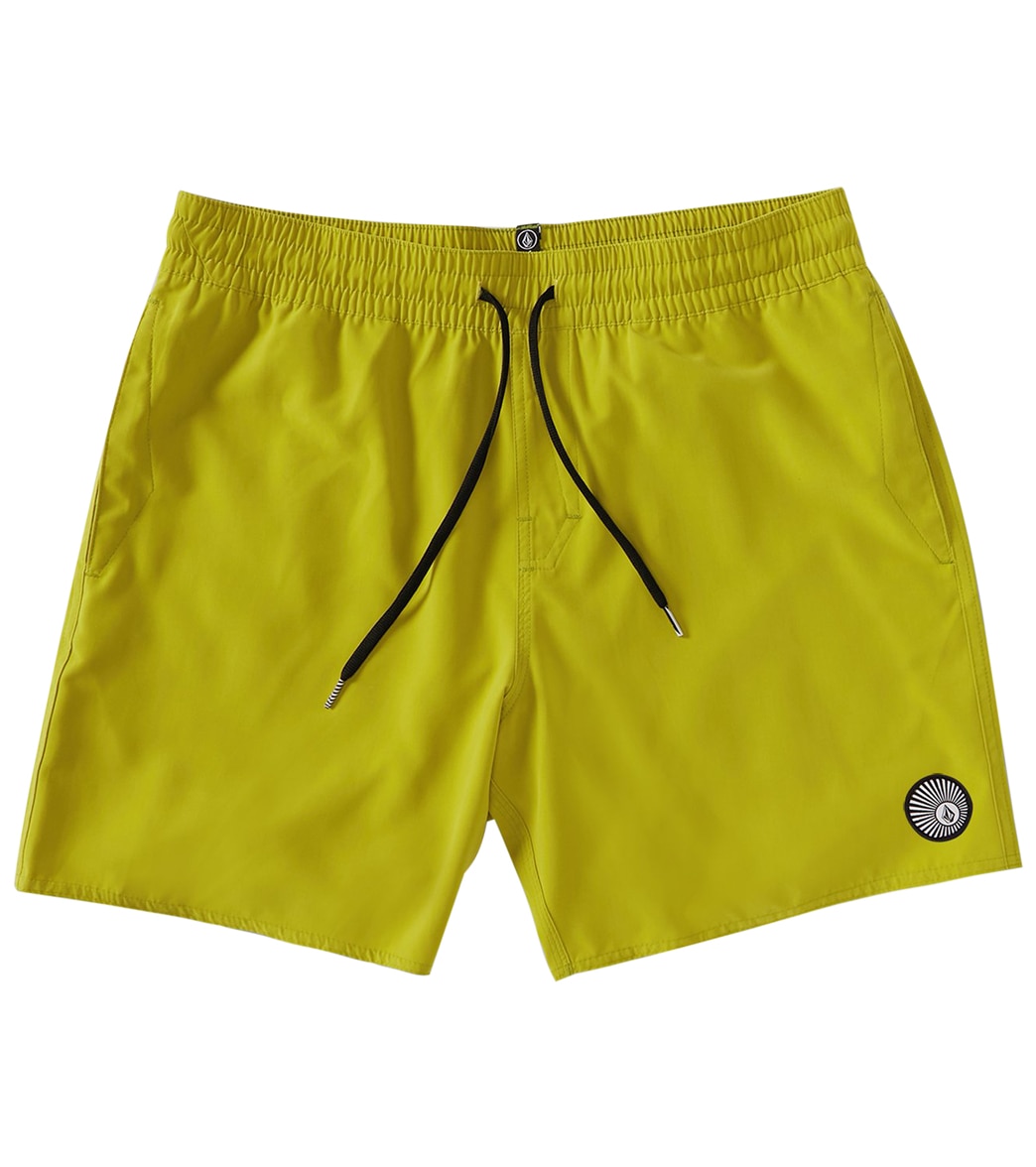 Volcom Lido Solid Trunk 16 - Oasis Large Polyester - Swimoutlet.com