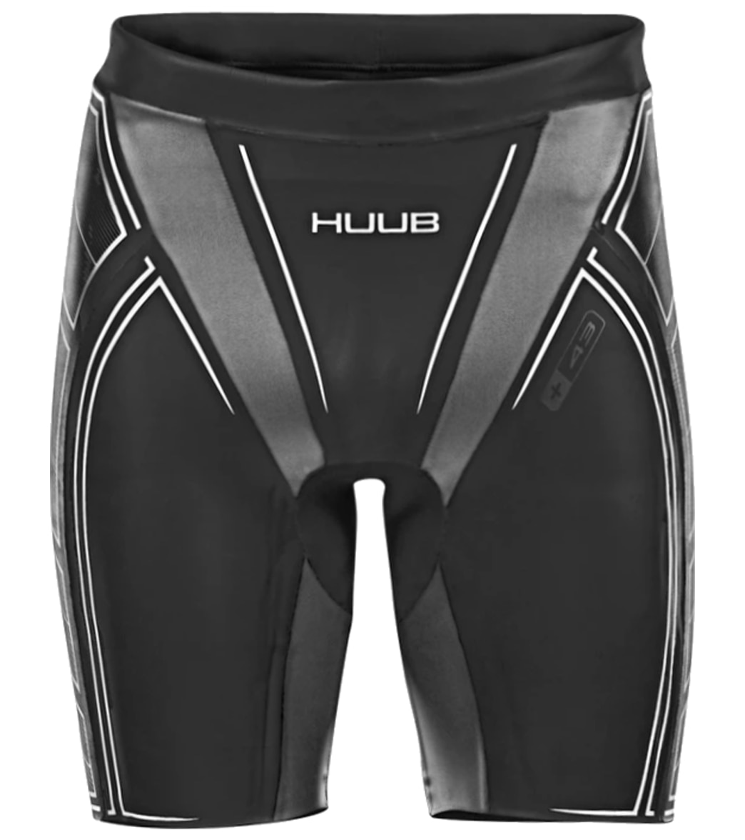 Huub Men's Varman Neoprene Buoyancy Short - Black/Silver Large Size Large - Swimoutlet.com