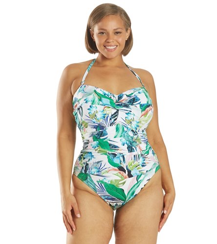 plus size bandeau swim