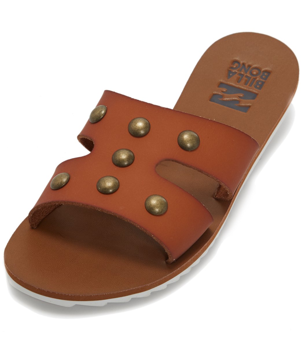 Billabong Studly Slides Sandals - Tan 10 - Swimoutlet.com