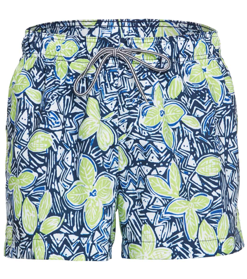 Speedo Men's 14 Active Bloom Floral Redondo Volley Short - Safety Yellow Xl Polyester - Swimoutlet.com