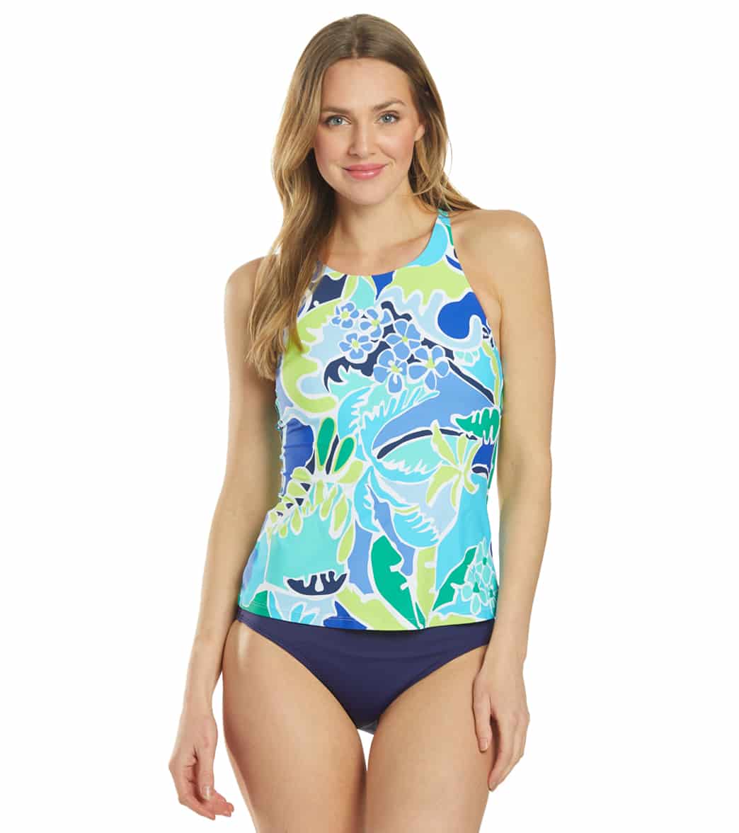 Nautica Cocktails On The Bow High Neck Tankini Top at