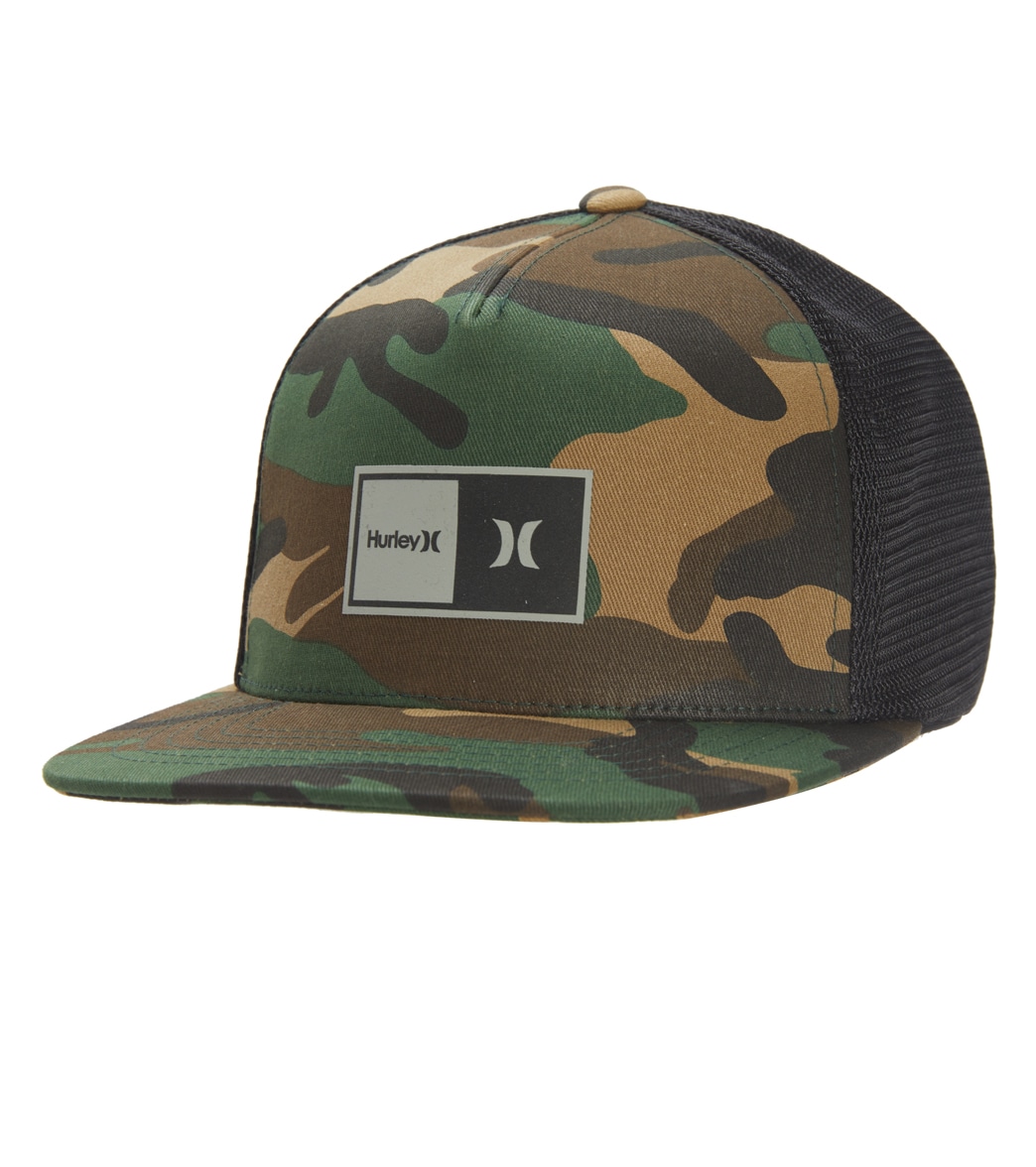 Hurley Natural 2.0 Trucker Hat - Camo One Size - Swimoutlet.com