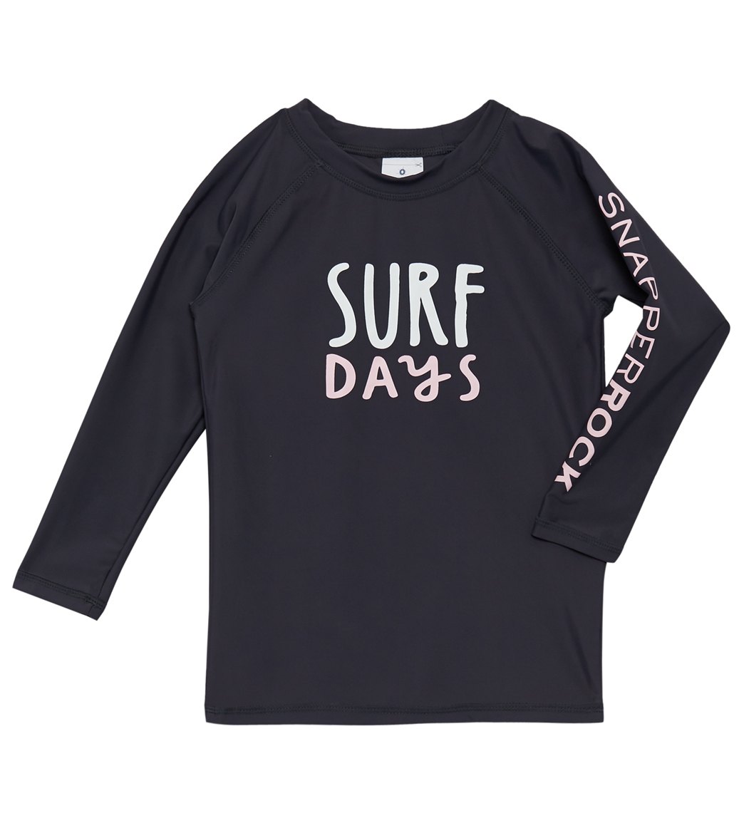 Snapper Rock Boys' Surf Days Long Sleeve Rashguard Toddler/Little/Big Kid - 16 Big - Swimoutlet.com