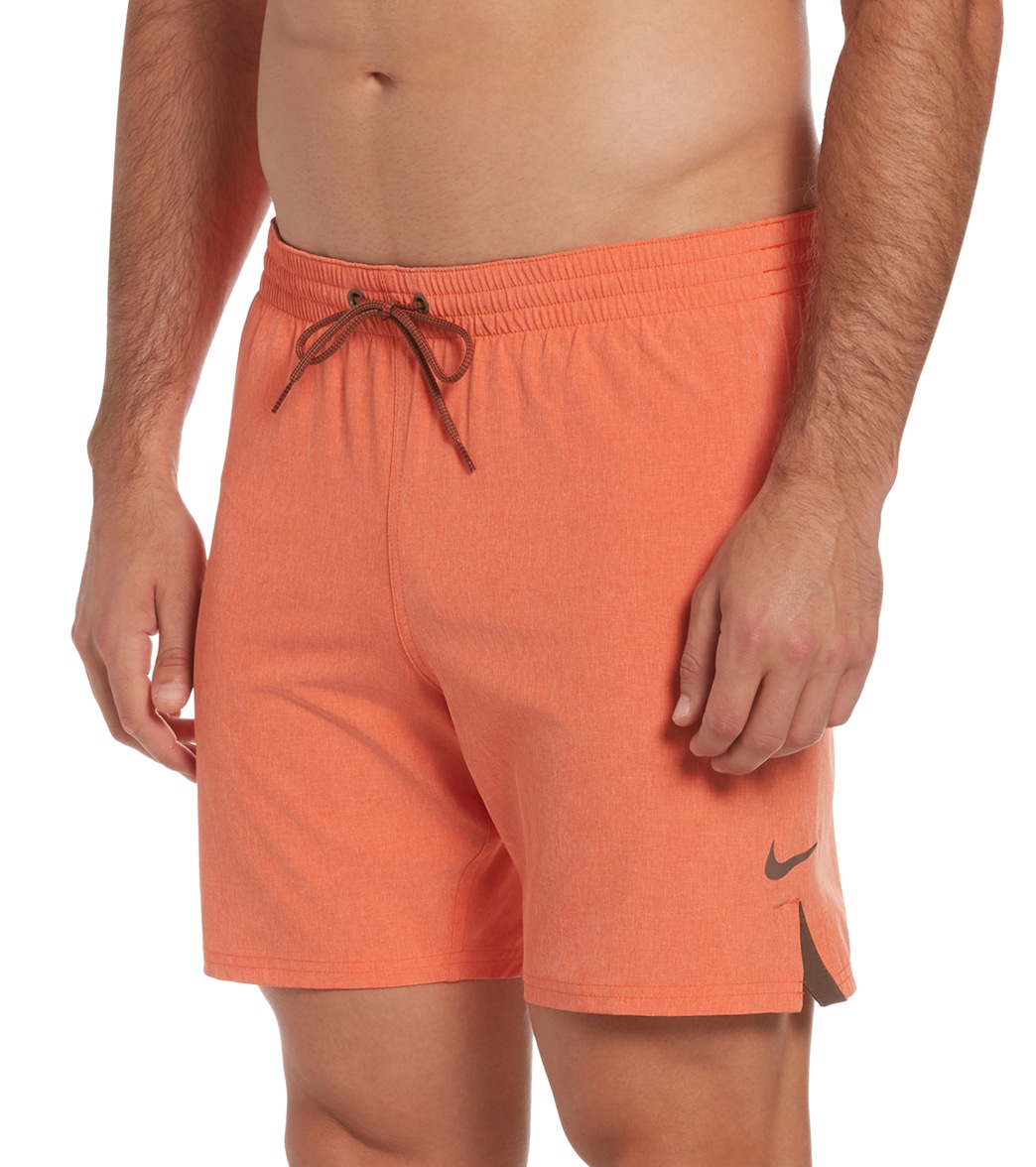 Nike Men's 18 Essential Vital Volley Short - Rush Orange Large Polyester - Swimoutlet.com