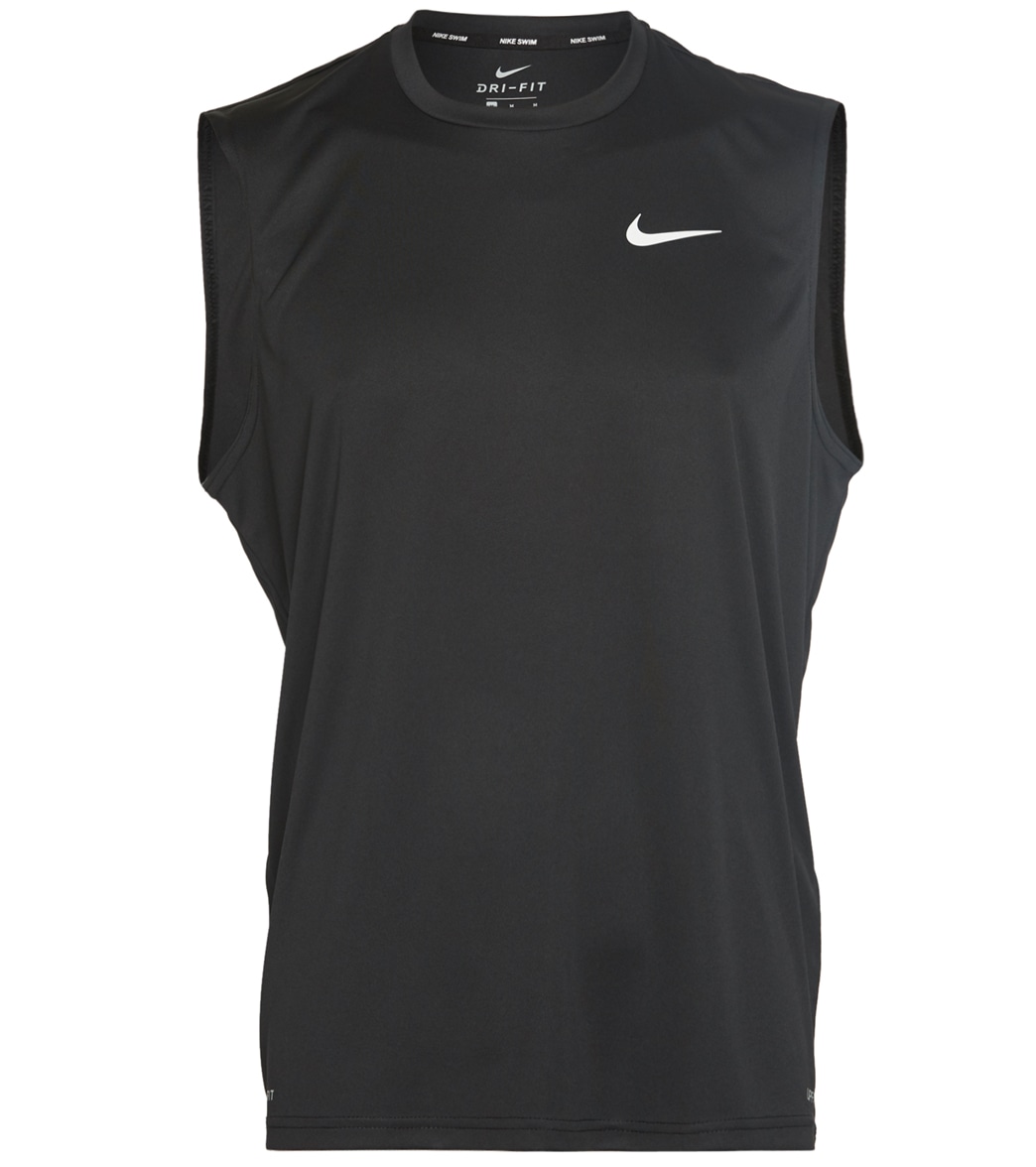 Nike Men's Essential Sleeveless Hydroguard - Black Medium Polyester - Swimoutlet.com