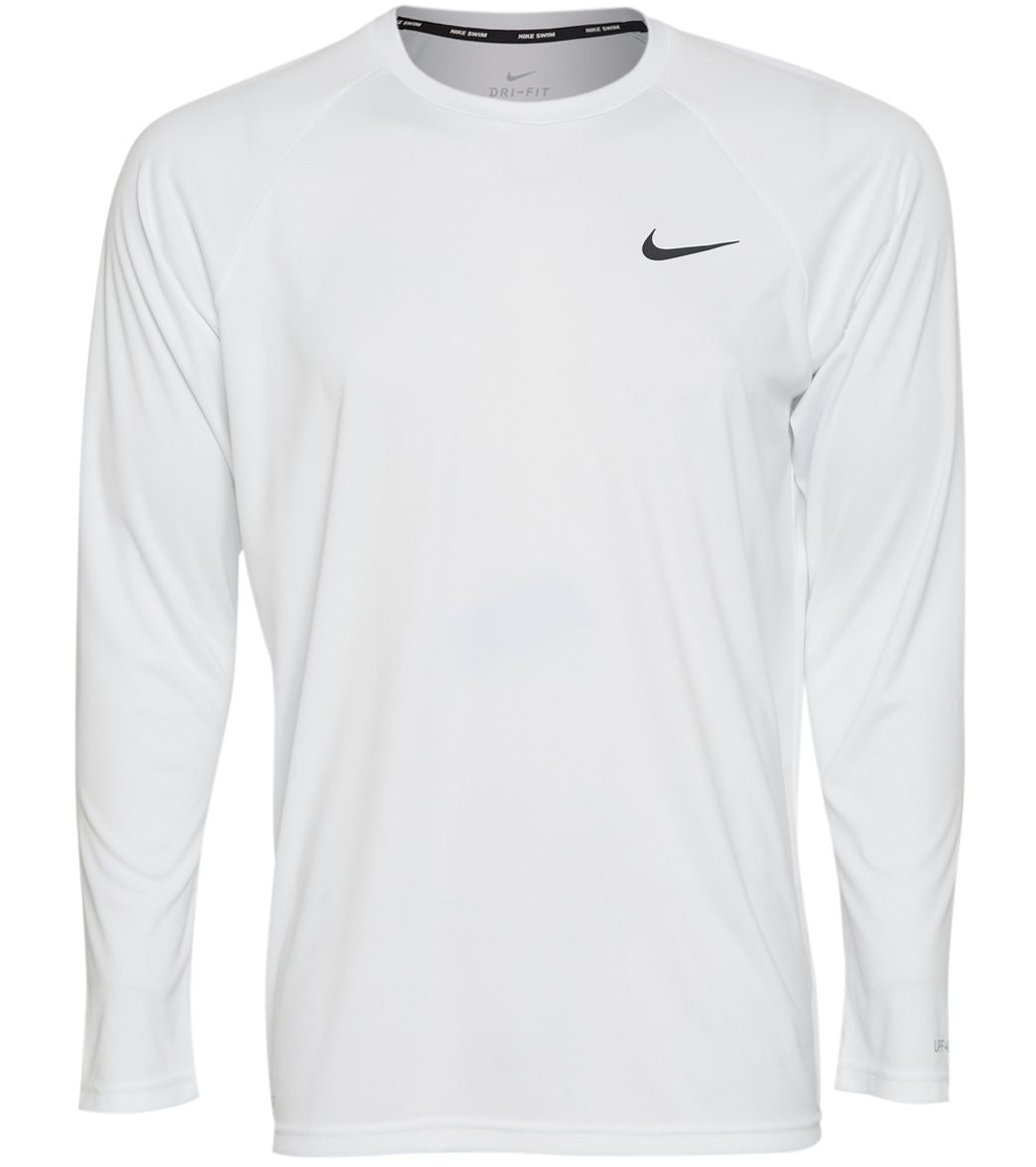 nike men's heather long sleeve hydro rash guard