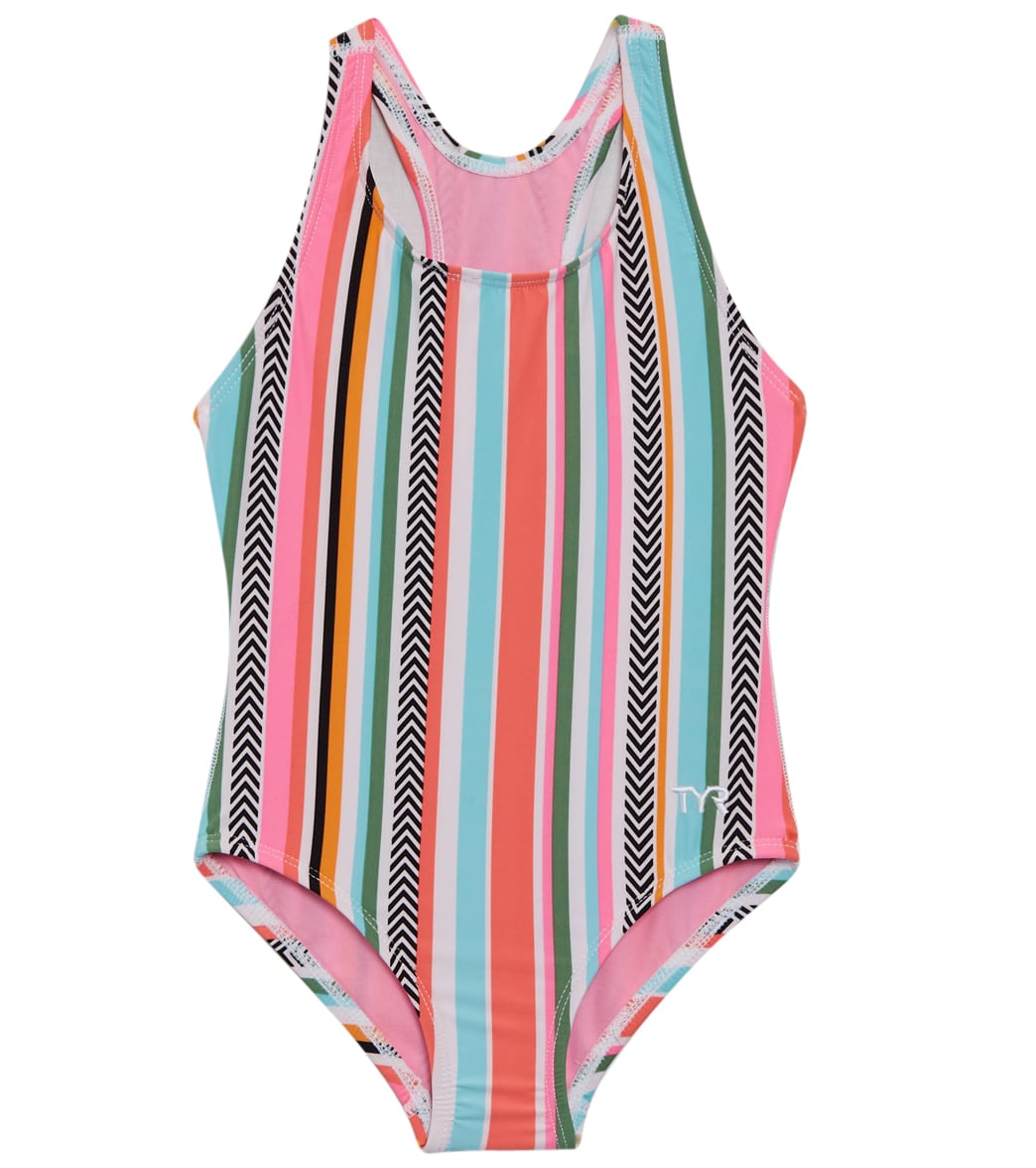 TYR Girls' Peekaboo Ella Maxfit One Piece Swimsuit (Toddler, Little Kid ...