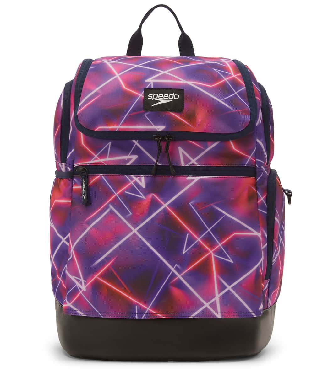 Speedo Printed Teamster 2.0 35L Backpack - Late Night Neon - Swimoutlet.com