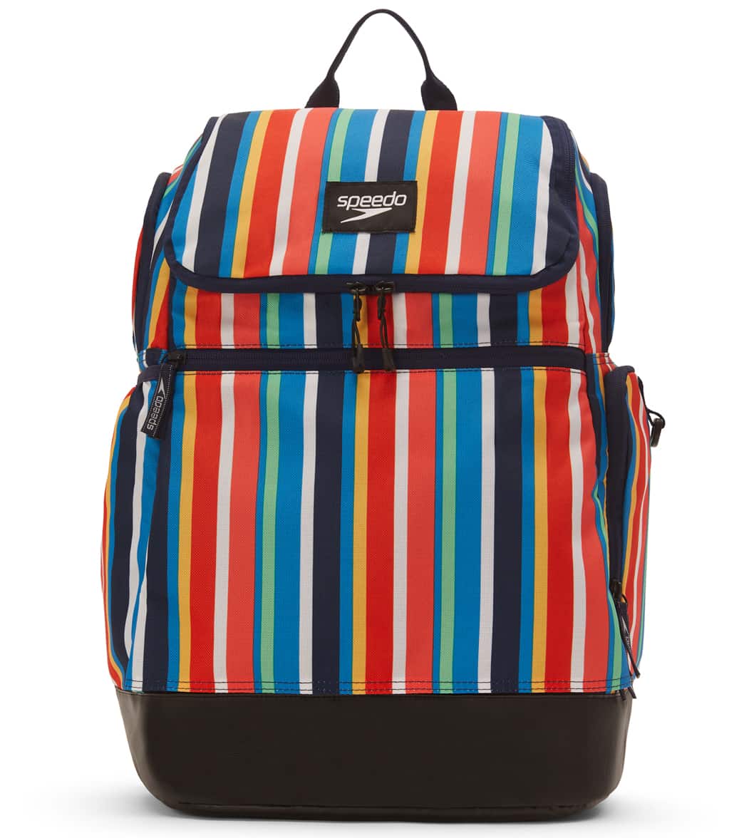 Speedo Printed Teamster 2.0 35L Backpack - Stripe Multi - Swimoutlet.com