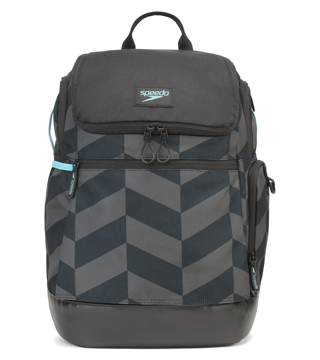 Speedo Printed Teamster 2.0 35L Backpack - Black/Mont Diagonal Checkers - Swimoutlet.com
