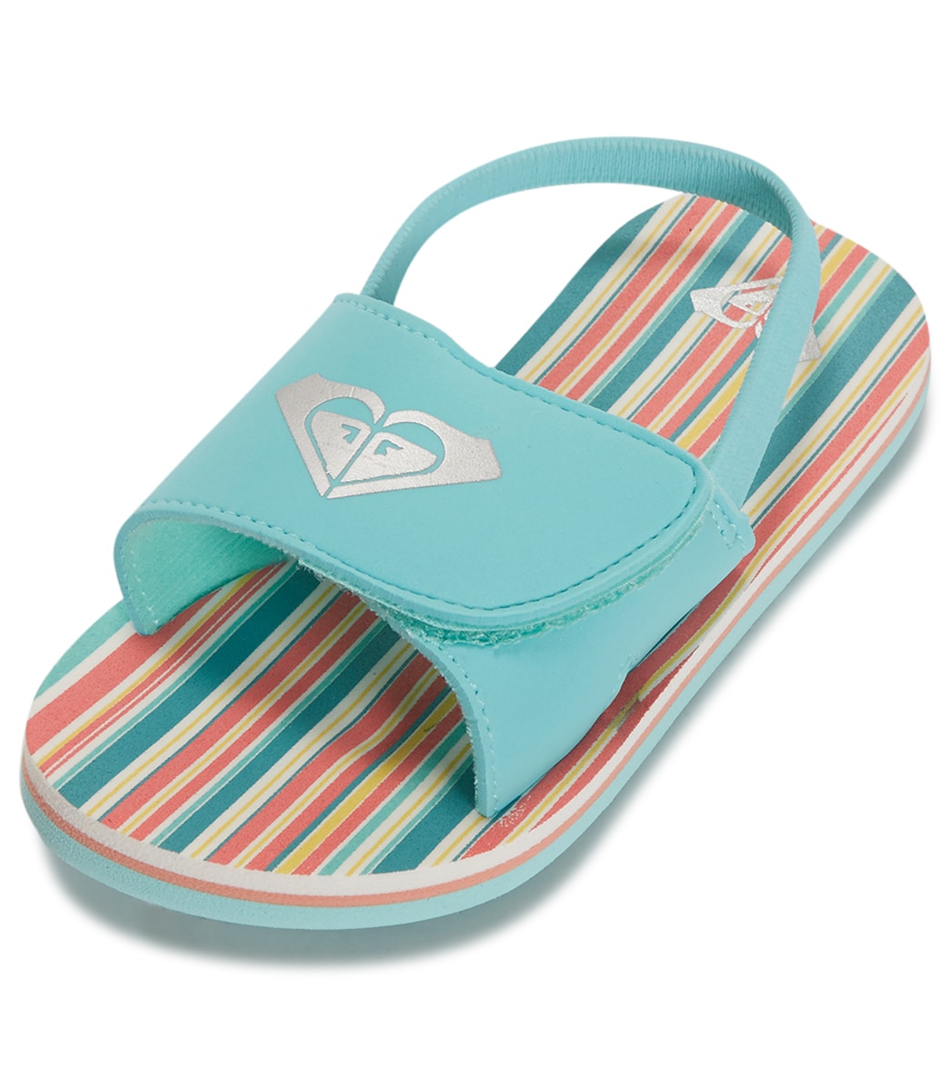 Roxy Finn Sandals - Blue/Pink 10 Medium Size - Swimoutlet.com