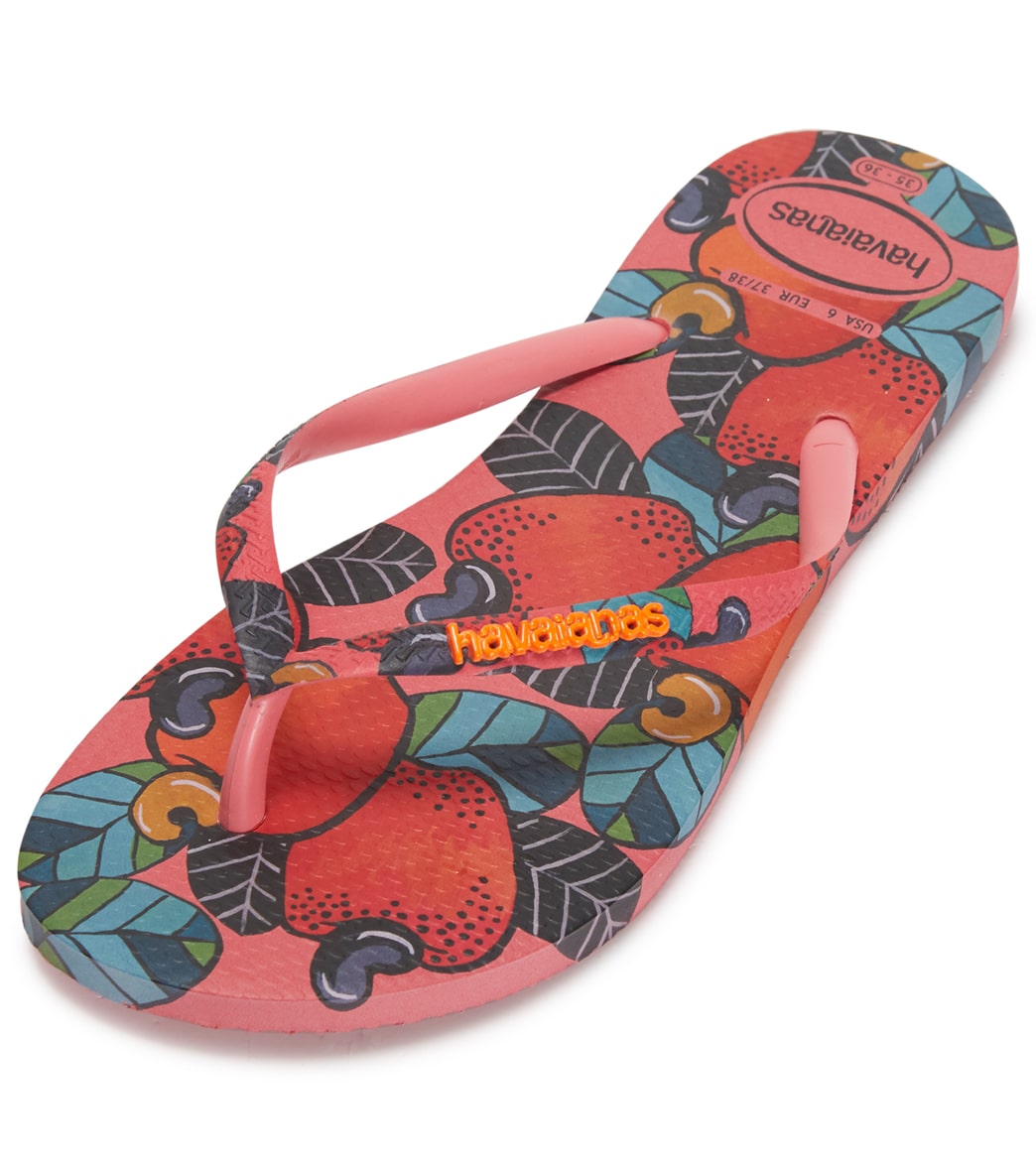 Havaianas Women's Slim Summer Flip Flop - Pink Porcelain 35/36 - Swimoutlet.com