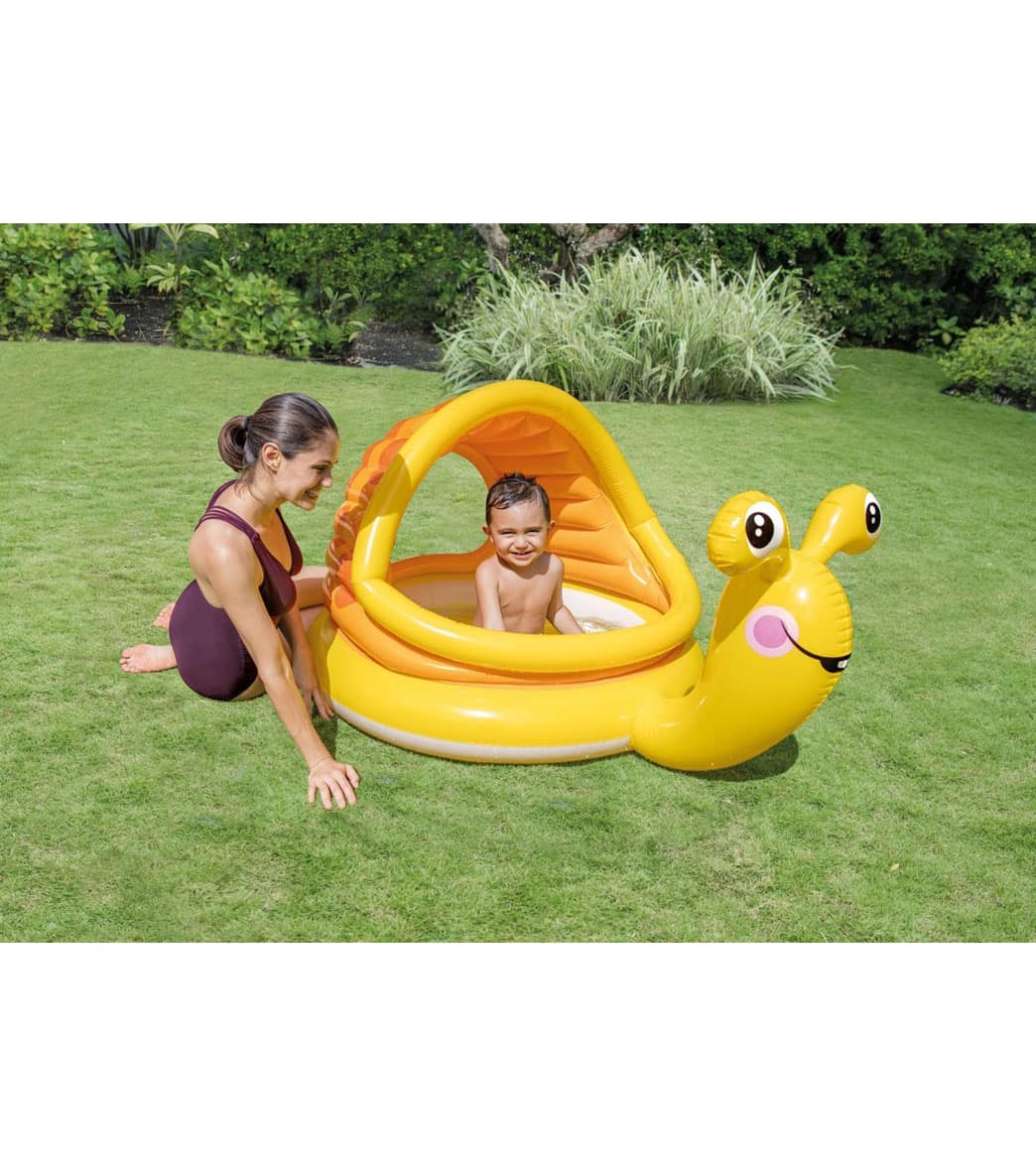 intex inflatable count with me shaded baby pool