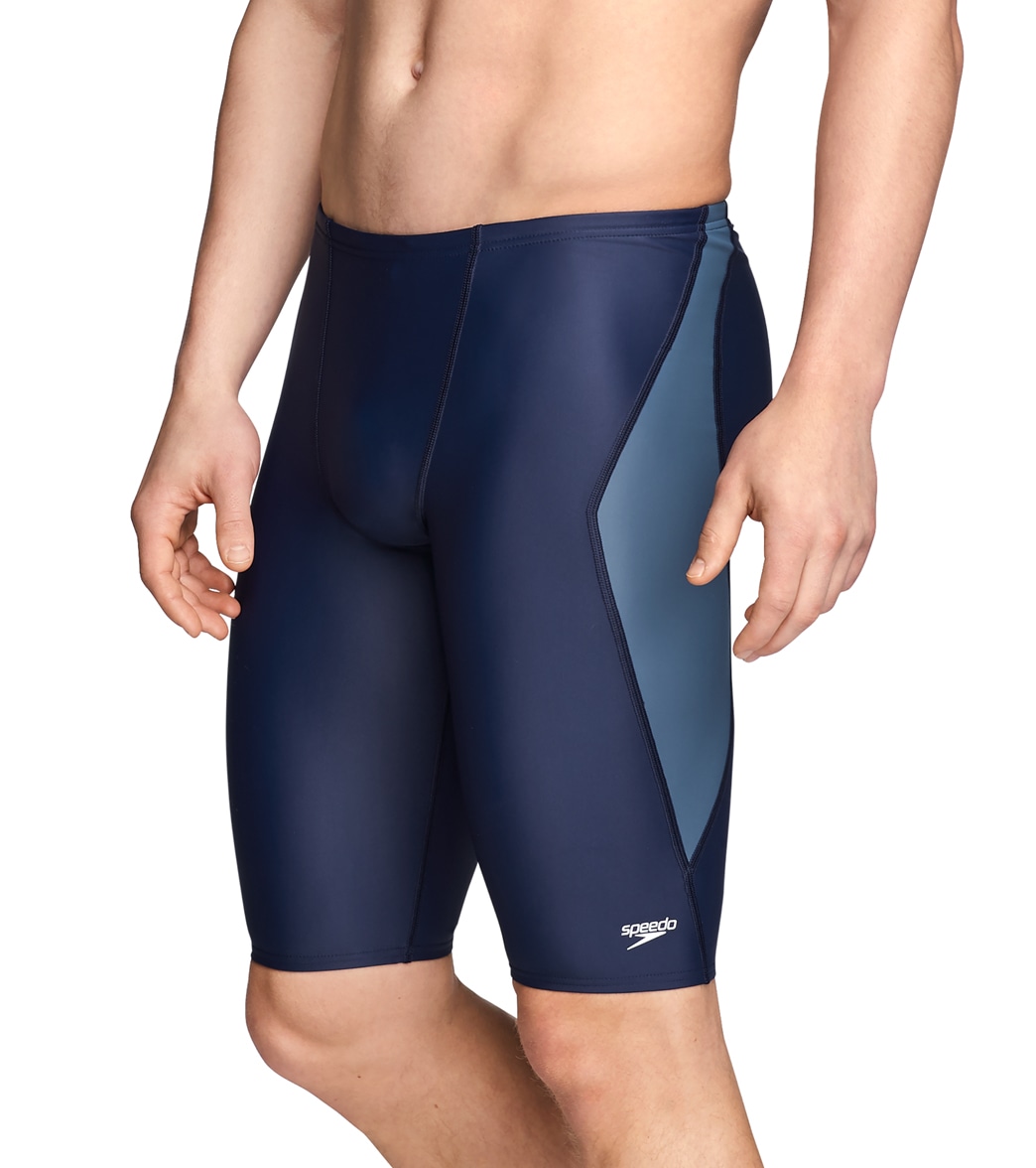Speedo Men's Powerflex Eco Tone Setter Jammer Swimsuit at