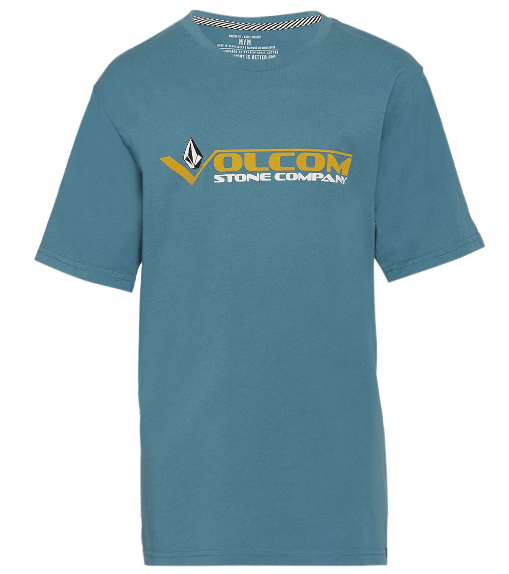 Volcom Boys' Vee Stone Short Sleeve Shirt Big Kid - Horizon Blue Xl Cotton - Swimoutlet.com