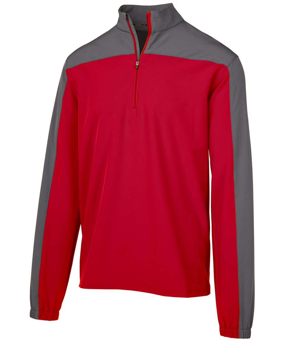 Mizuno Men's Comp Long Sleeve Batting Jacket - Red-Shade Medium Red/Shade - Swimoutlet.com