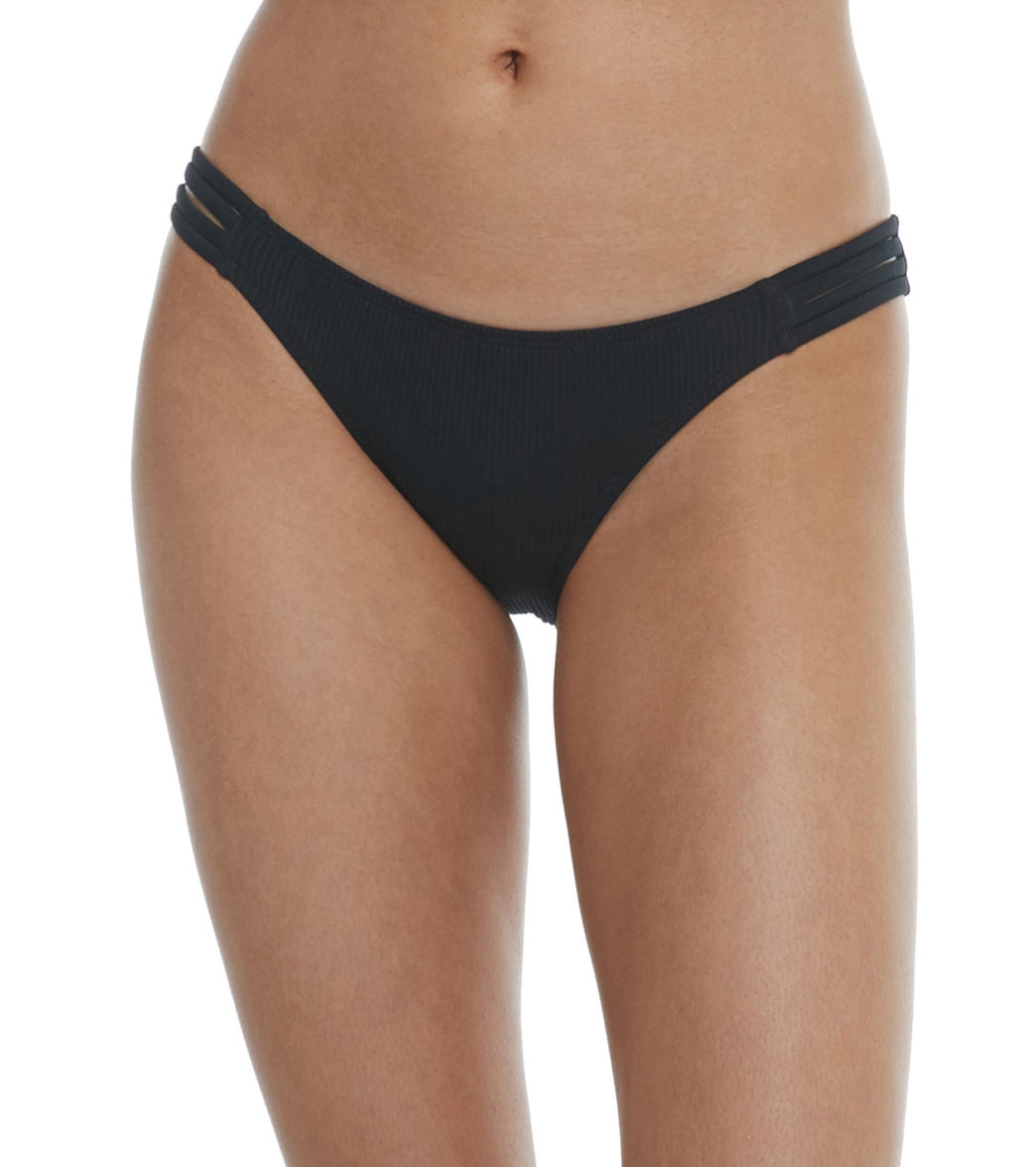 Body Glove Women's Ibiza Flirty Surf Rider Bikini Bottom - Black Small - Swimoutlet.com