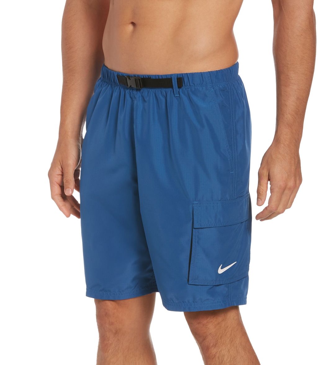 Nike Men's 20 Belted Packable Volley Short - Dark Marina Blue Small - Swimoutlet.com