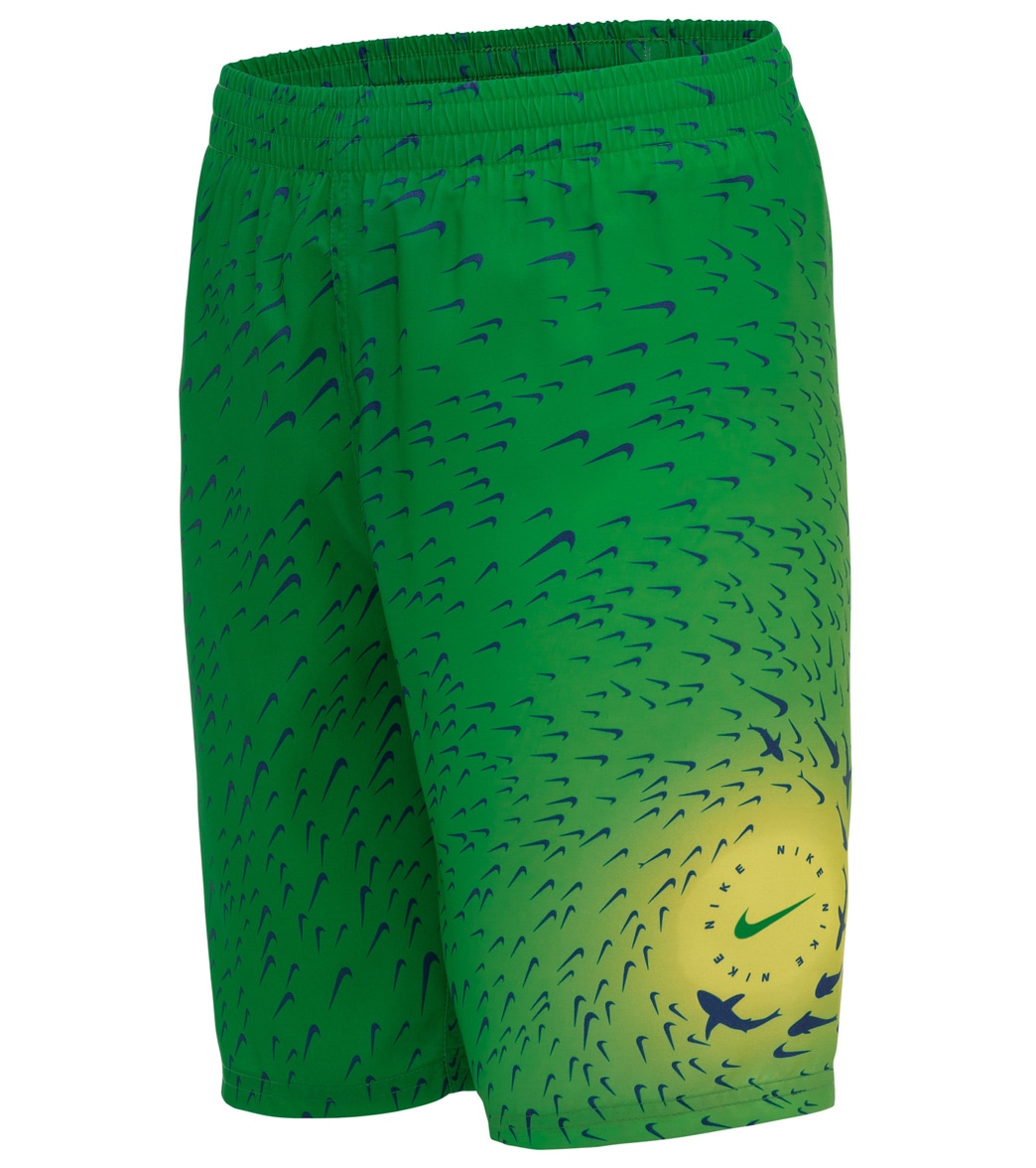 Nike Boys' 17 Shark Breaker Volley Short Big Kid - Stadium Green Large Polyester - Swimoutlet.com